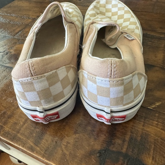 Vans women Slip-On Sneakers - Cream Checkerboard - Picture 2 of 4